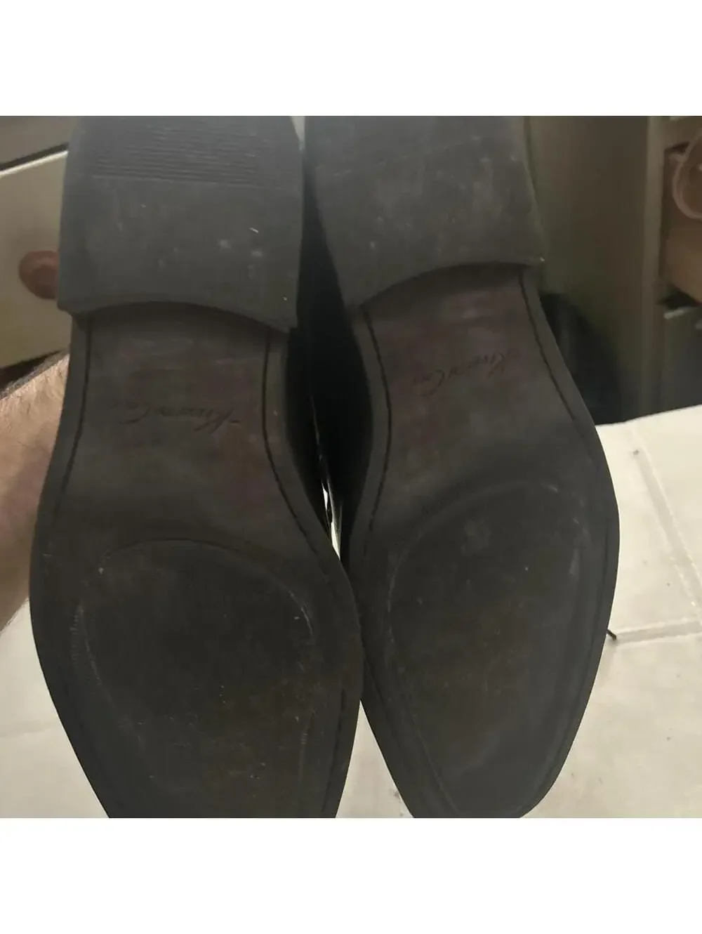 Kenneth Cole with silver technology black leather oxfords size 12